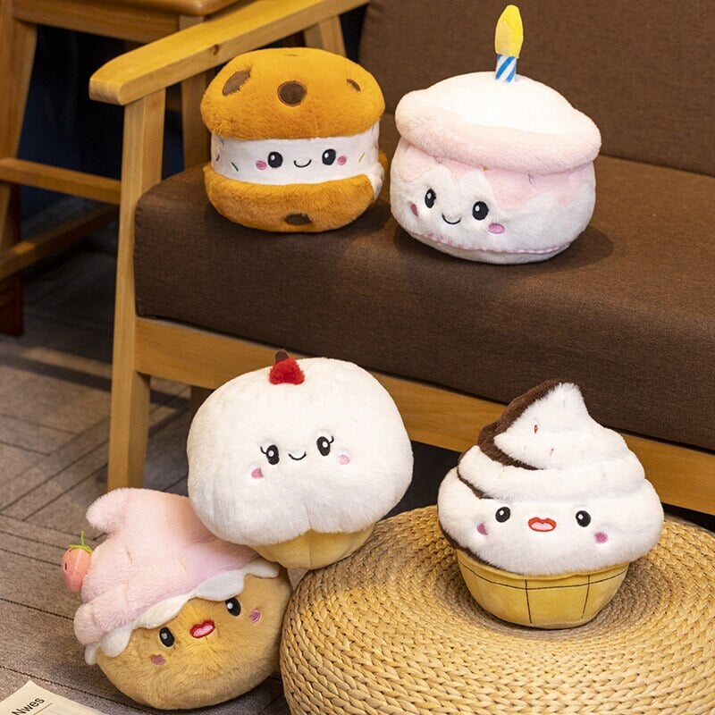 Cute Strawberry Muffin Soft Plush Toy - Luxicro