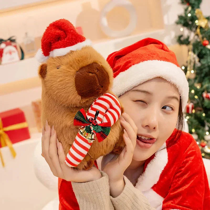 Cute Christmas Capybara Soft Plush Toys
