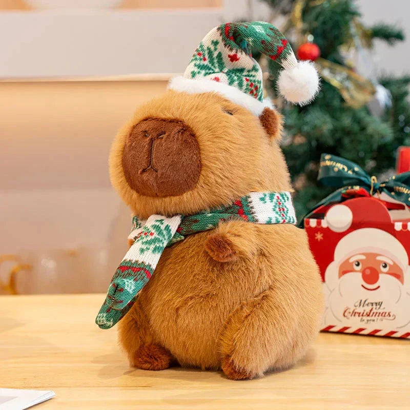 Adorable Holiday Plush Capybara Toys