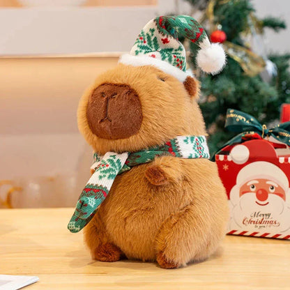 Cute Christmas Capybara Soft Plush Toys