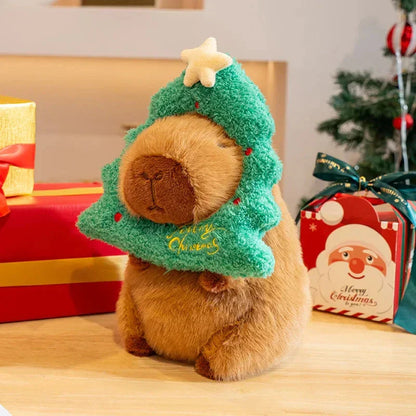 Cute Christmas Capybara Soft Plush Toys