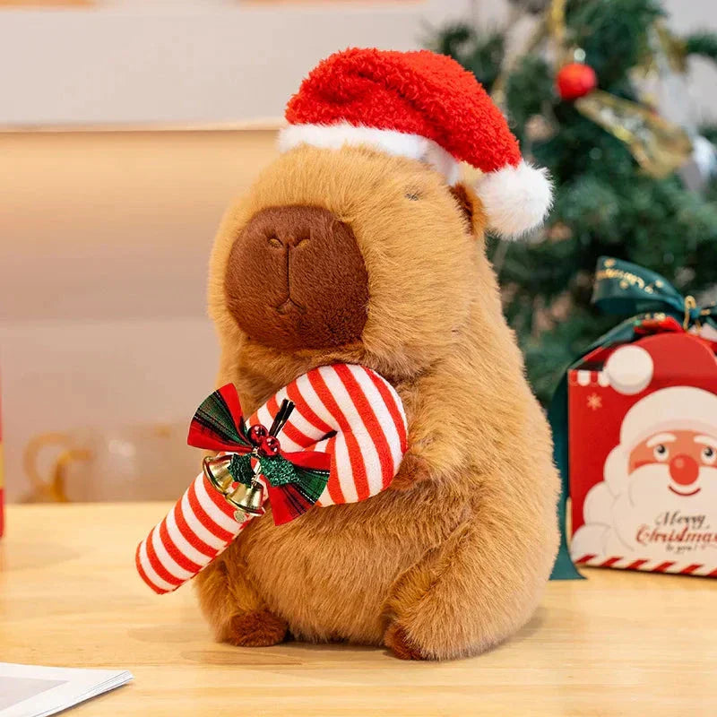 Cute Christmas Capybara Soft Plush Toys - Luxicro