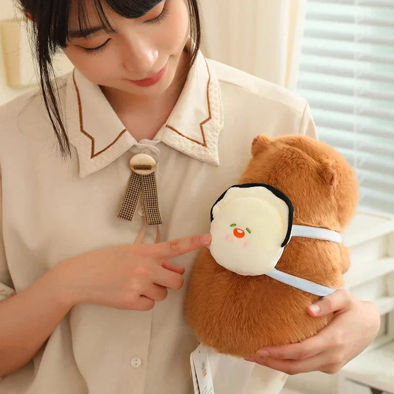 Cute Capybara Plush Backpack Toy