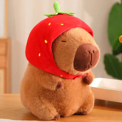 Cute Capybara Strawberry Soft Toy