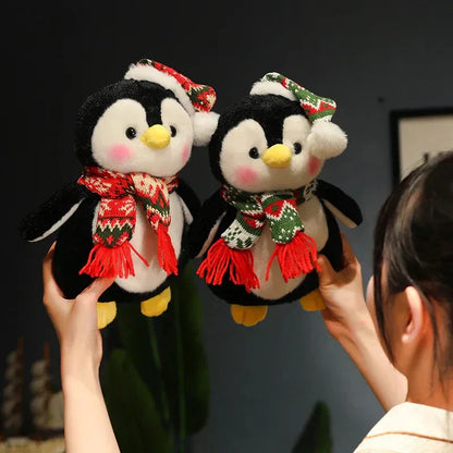Adorable Holiday Plush Penguin Toy