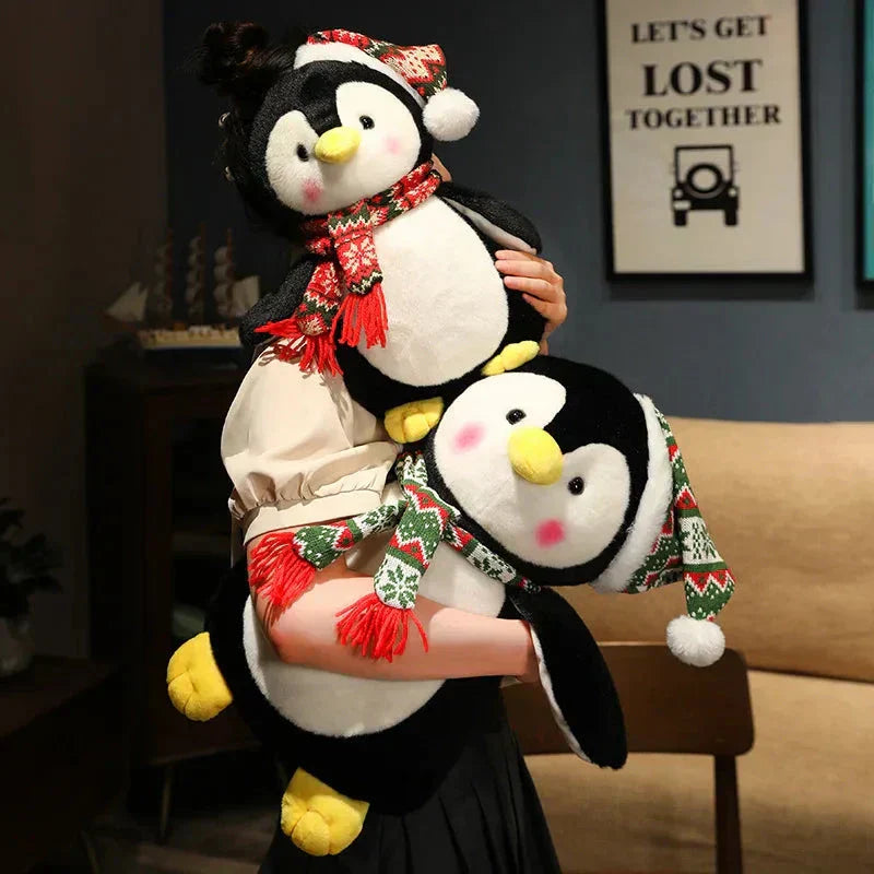 Adorable Holiday Plush Penguin Toy