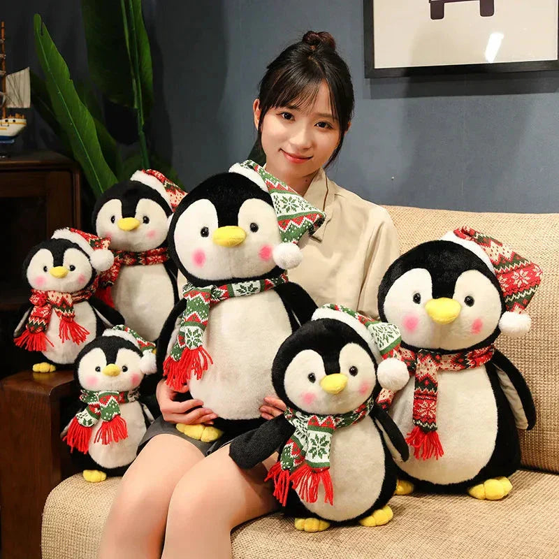 Adorable Holiday Plush Penguin Toy