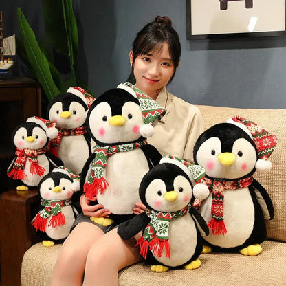 Adorable Holiday Plush Penguin Toy