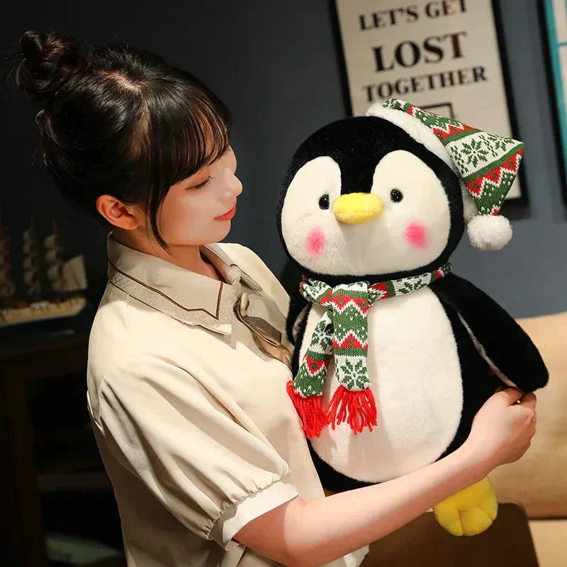 Adorable Holiday Plush Penguin Toy