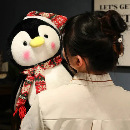 Adorable Holiday Plush Penguin Toy