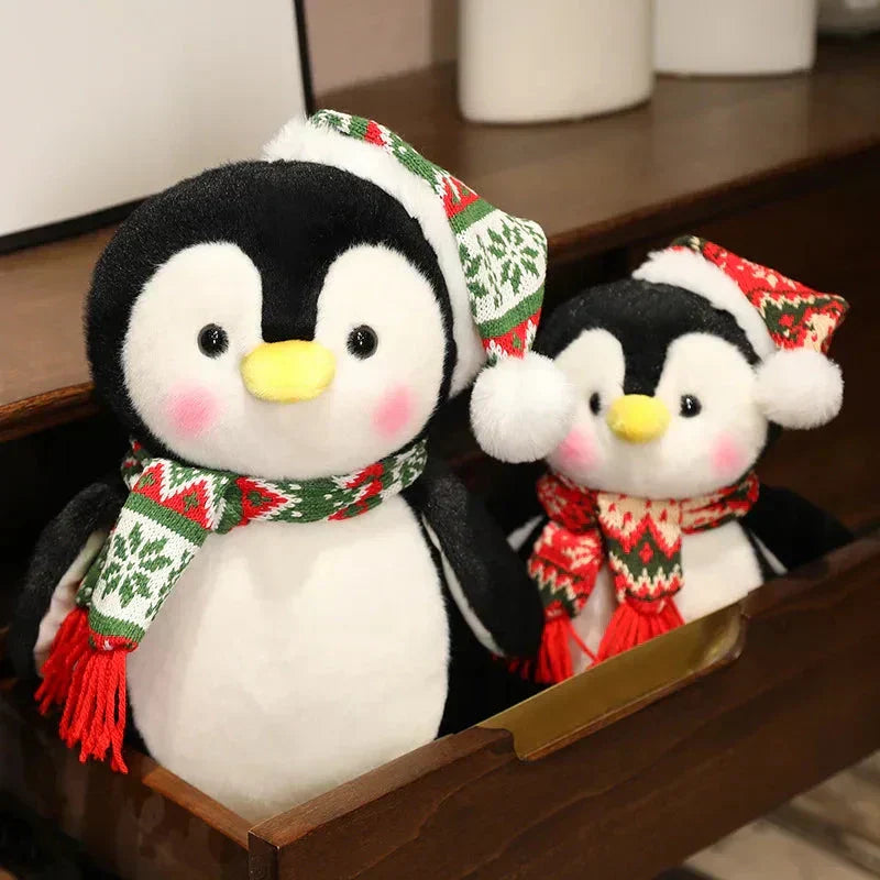 Adorable Festive Plush Penguin Toy - Luxicro