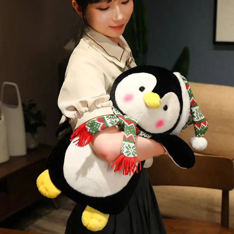 Adorable Holiday Plush Penguin Toy