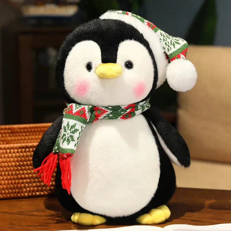 Adorable Festive Plush Penguin Toy