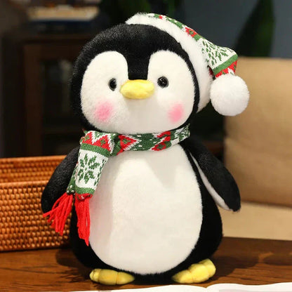 Adorable Festive Plush Penguin Toy