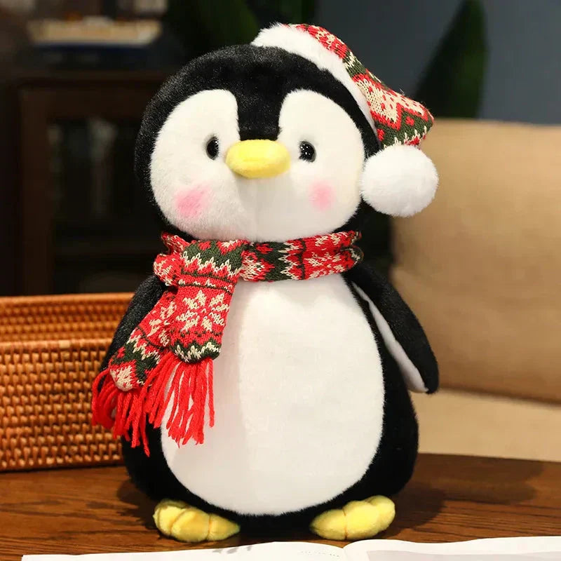 Adorable Festive Plush Penguin Toy