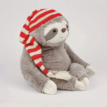 Adorable Sloth Holiday Stuffed Animal with Hat