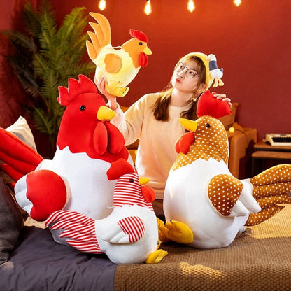 Adorable Soft Chicken Toy Figures