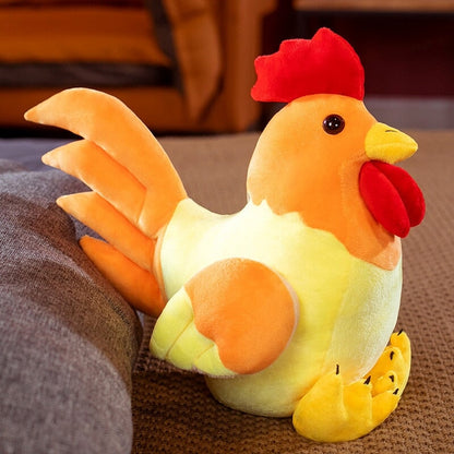 Cute Fluffy Chicken Plush Toy Set