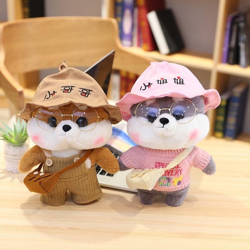 Cute Shiba Family Soft Plush Toy Set