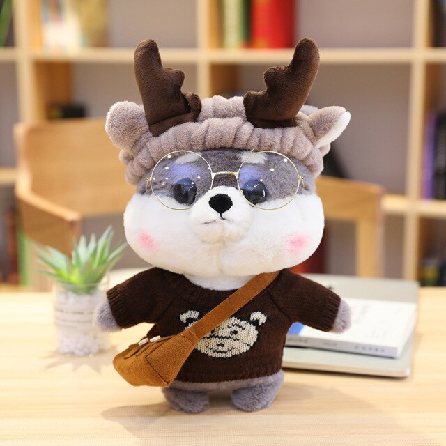 Cute Shiba Family Soft Plush Toy Set