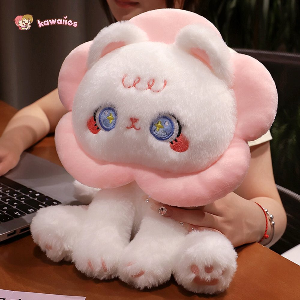 Adorable Flower Kitty Cuddle Toys