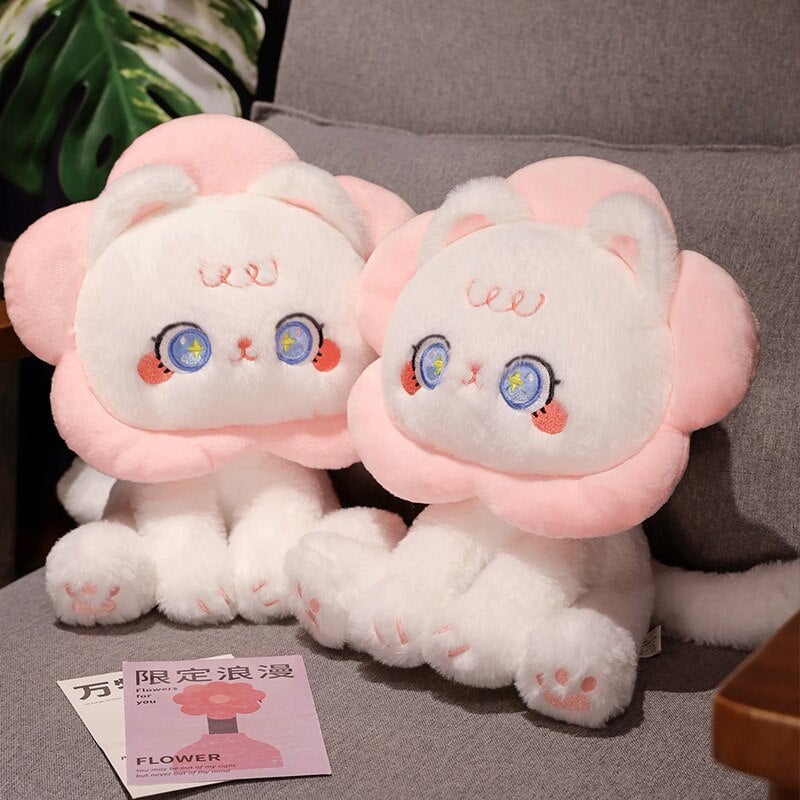 Adorable Flower Kitty Cuddle Toys