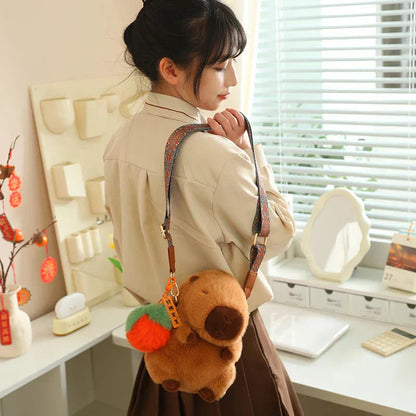 Adorable Soft Capybara Stuffed Animal Clip Toy