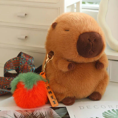 Cute Capybara Soft Plush Toy with Clip