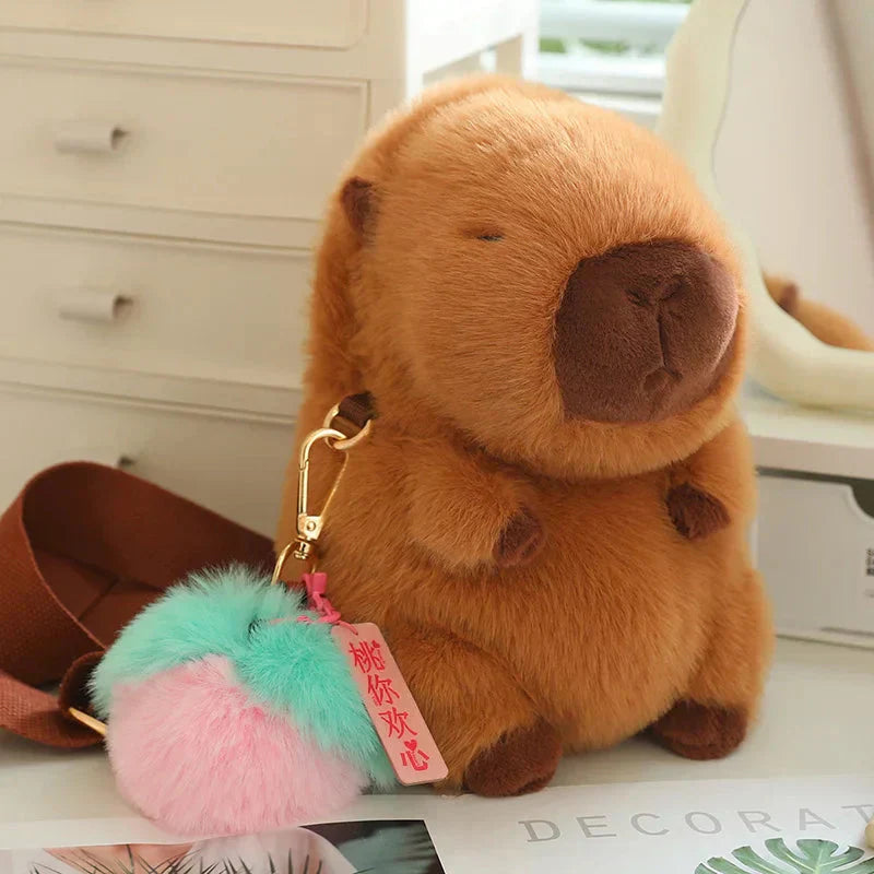 Cute Capybara Soft Plush Toy with Clip - Luxicro