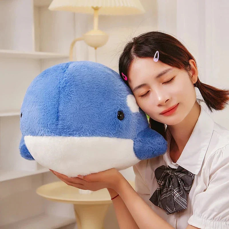 Cuddly Soft Blue Whale Stuffed Animal Toy