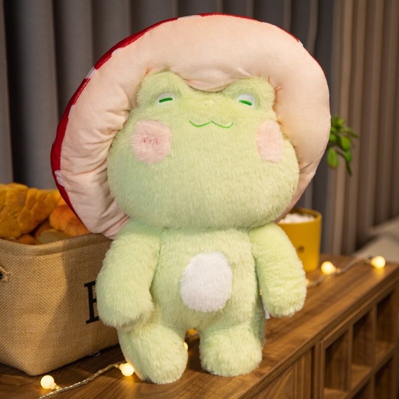 Cute Mushroom Frog Soft Plush Toys