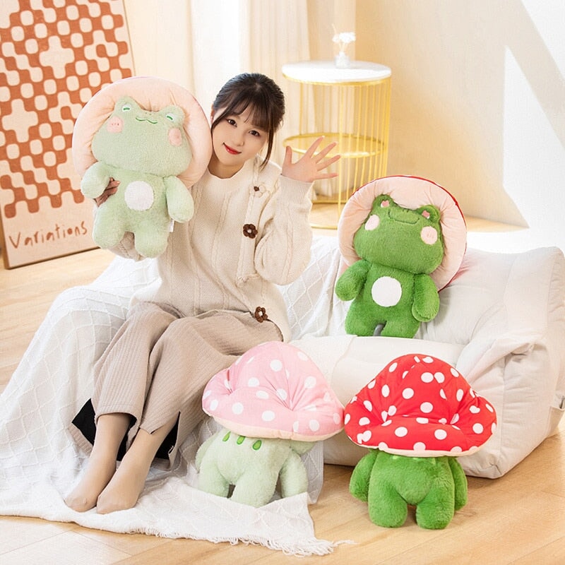 Cute Mushroom Frog Soft Plush Toys