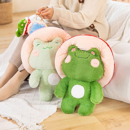 Cute Mushroom Frog Soft Plush Toys