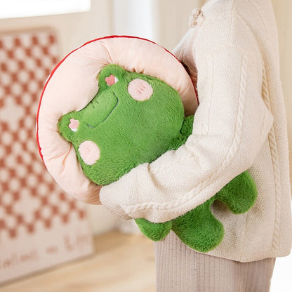 Cute Mushroom Frog Soft Plush Toys