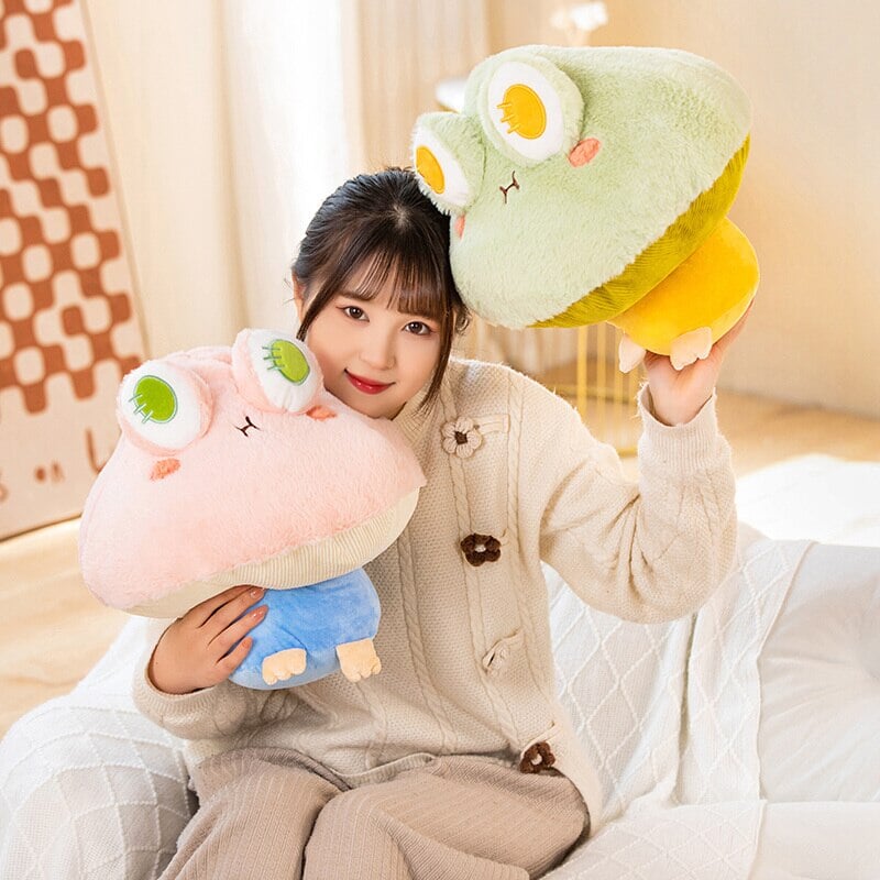 Cute Mushroom Frog Soft Plush Toys