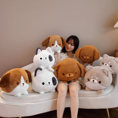Cute Fluffy Dog Plush Toy Collection