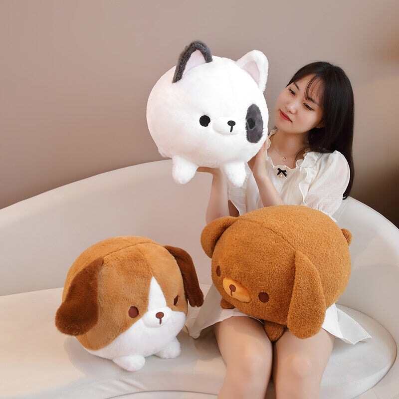Cute Fluffy Dog Plush Toy Collection
