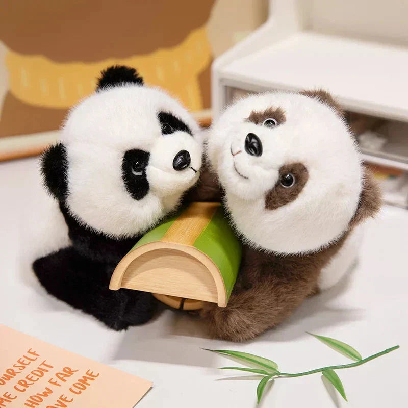 Snuggly Plush Brown Bear Stuffed Animals - Luxicro