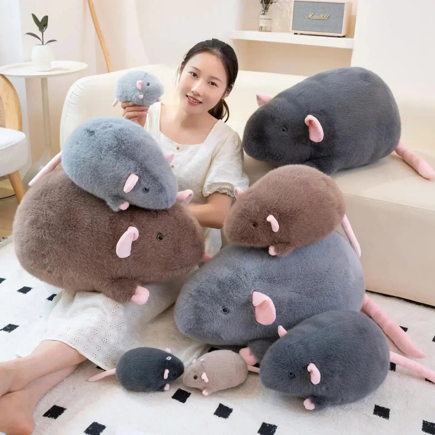 Big Cute Mouse Plush Toys