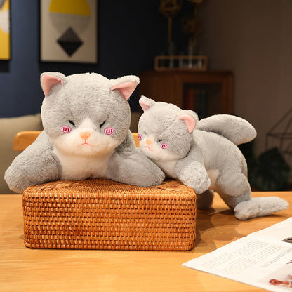 Cute Grey Shark Cat Soft Plush Toy