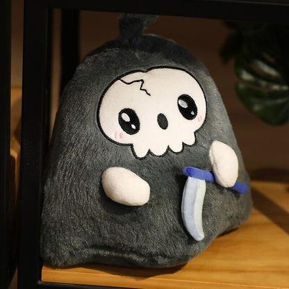 Cute Halloween Ghost & Reaper Plush Toys