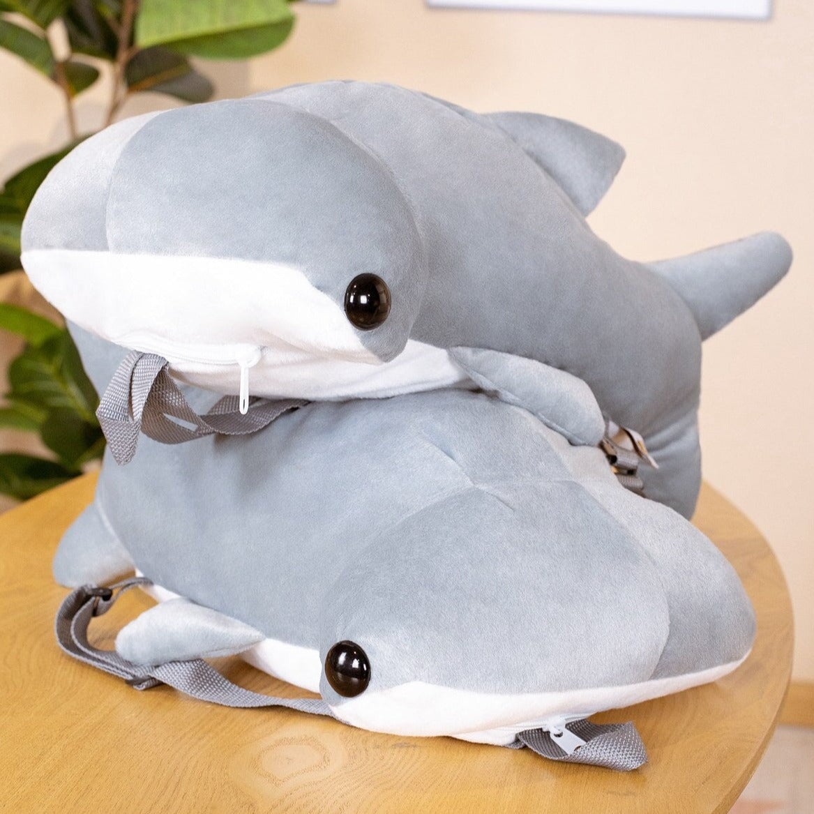 Fun Shark Fuzzy Kids Backpack