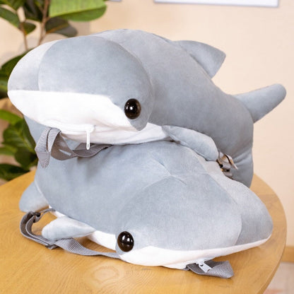 Fun Shark Fuzzy Kids Backpack