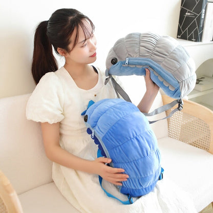 Cute Isopod Soft Plush Backpack