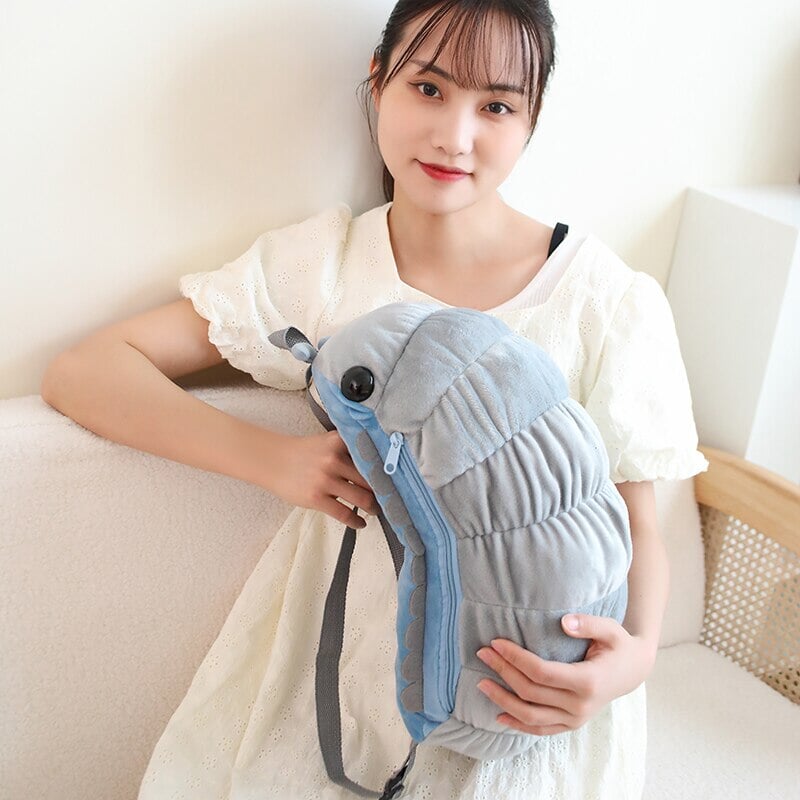 Cute Isopod Soft Plush Backpack