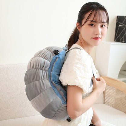 Cute Isopod Soft Plush Backpack