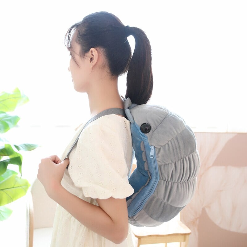Cute Isopod Soft Plush Backpack