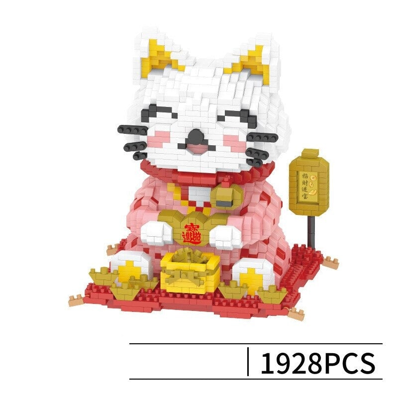 Small Adorable Lucky Cat Model Kit