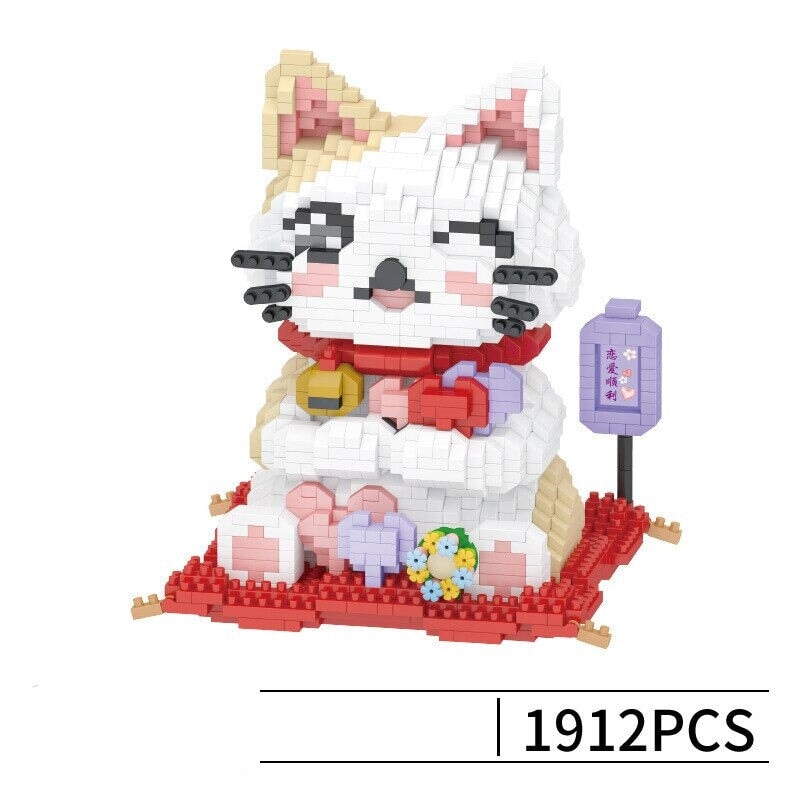 Small Adorable Lucky Cat Model Kit