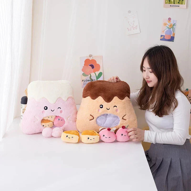 Cute Food Shaped Candy Plush Toy Bag
